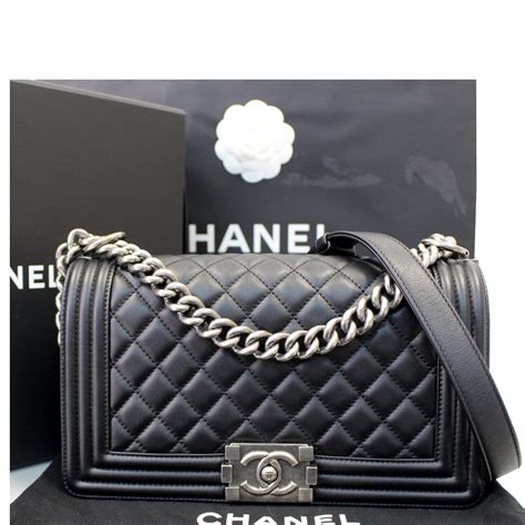 chanel boy small black|chanel boy bag medium price.